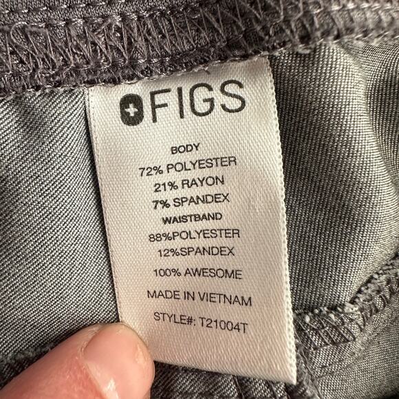 Figs Technical Collection Side Pockets Pull On Grey Scrub Pants women XXL 2XL - Picture 4 of 12